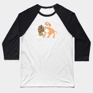 Pit Bull puppy and plants Baseball T-Shirt